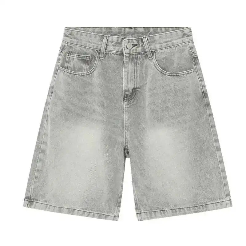 IEFB Summer Casual Men's Denim Shorts Loose Mid High Waist Fashion Knee Lenght Denim Pants Vintage Male New Chic Jeans 9A8588