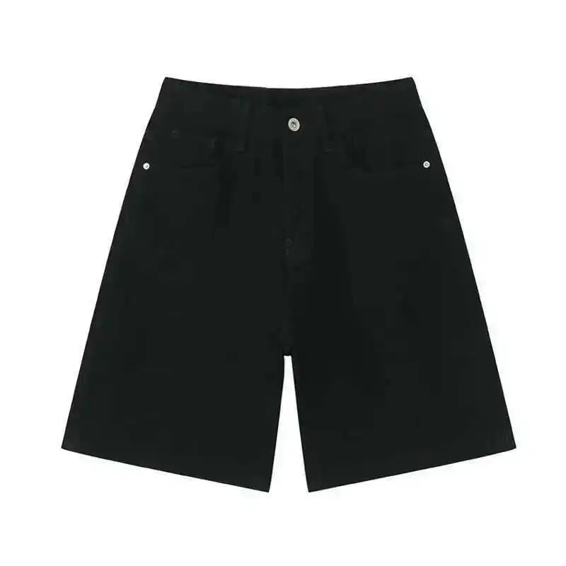 IEFB Summer Casual Men's Denim Shorts Loose Mid High Waist Fashion Knee Lenght Denim Pants Vintage Male New Chic Jeans 9A8588