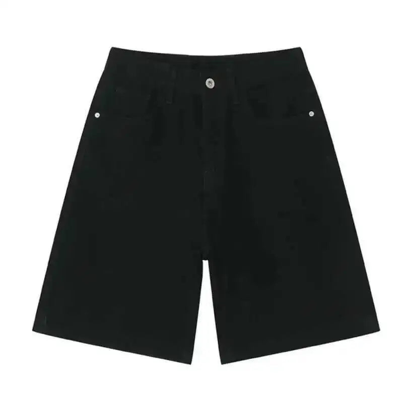 IEFB Summer Casual Men's Denim Shorts Loose Mid High Waist Fashion Knee Lenght Denim Pants Vintage Male New Chic Jeans 9A8588