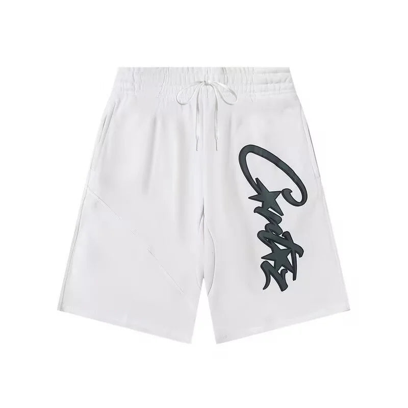 2026 Summer Y2K Harajuku Street Fashion Letter Print Shorts Fashion High Street Loose Couple Basketball Short Causal Pants