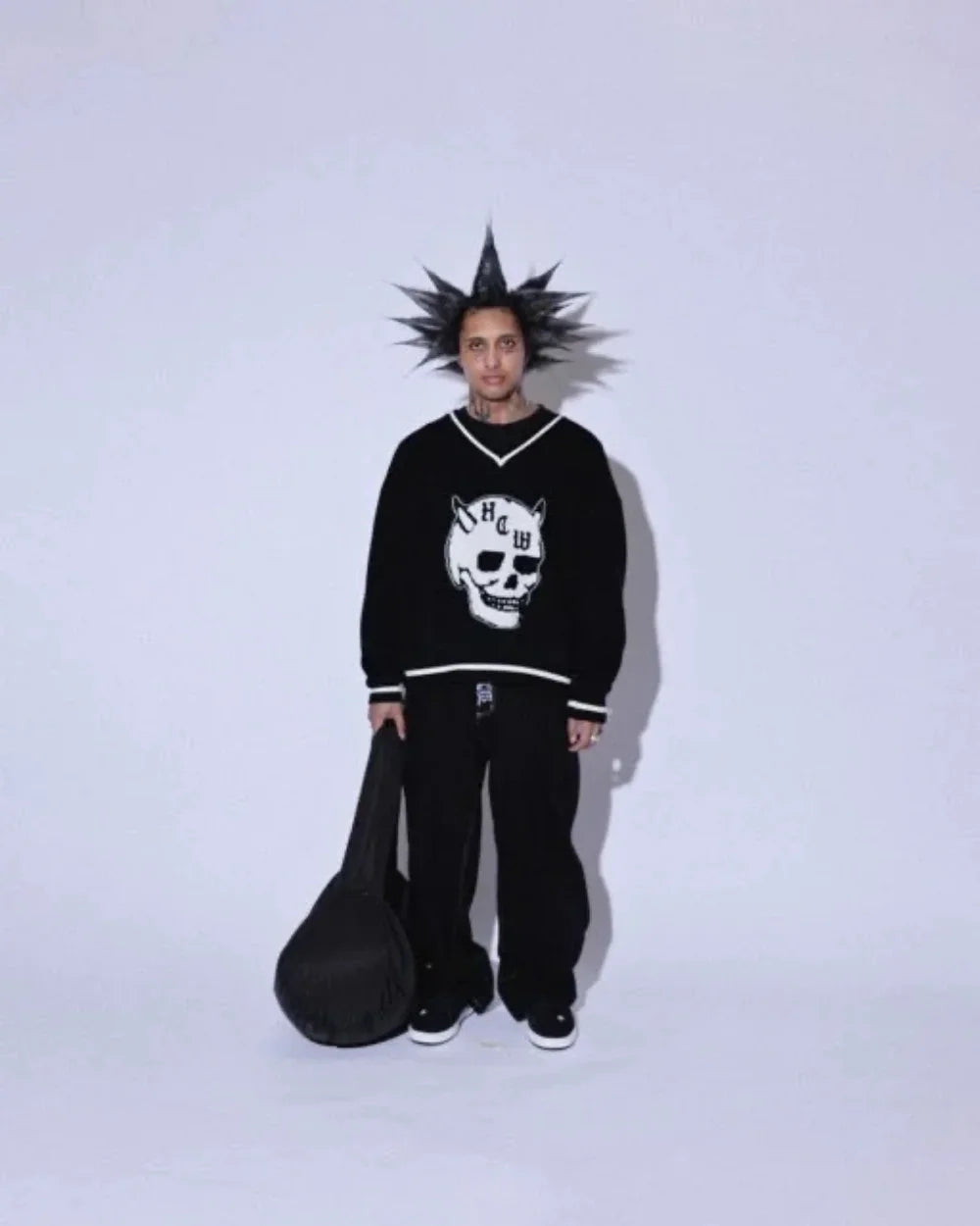 2025 New Prints Jeans Men Streetwear Baggy Wide Leg Jeans Korean Fashion Drapes Straight Casual Loose Denim Cargo Pants