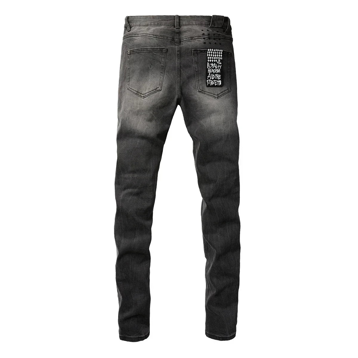 American High Street KSUBI Cross Jeans Men Trendy Trend High Quality Low Rise Stretch Skinny  Pleated Ripped Jeans