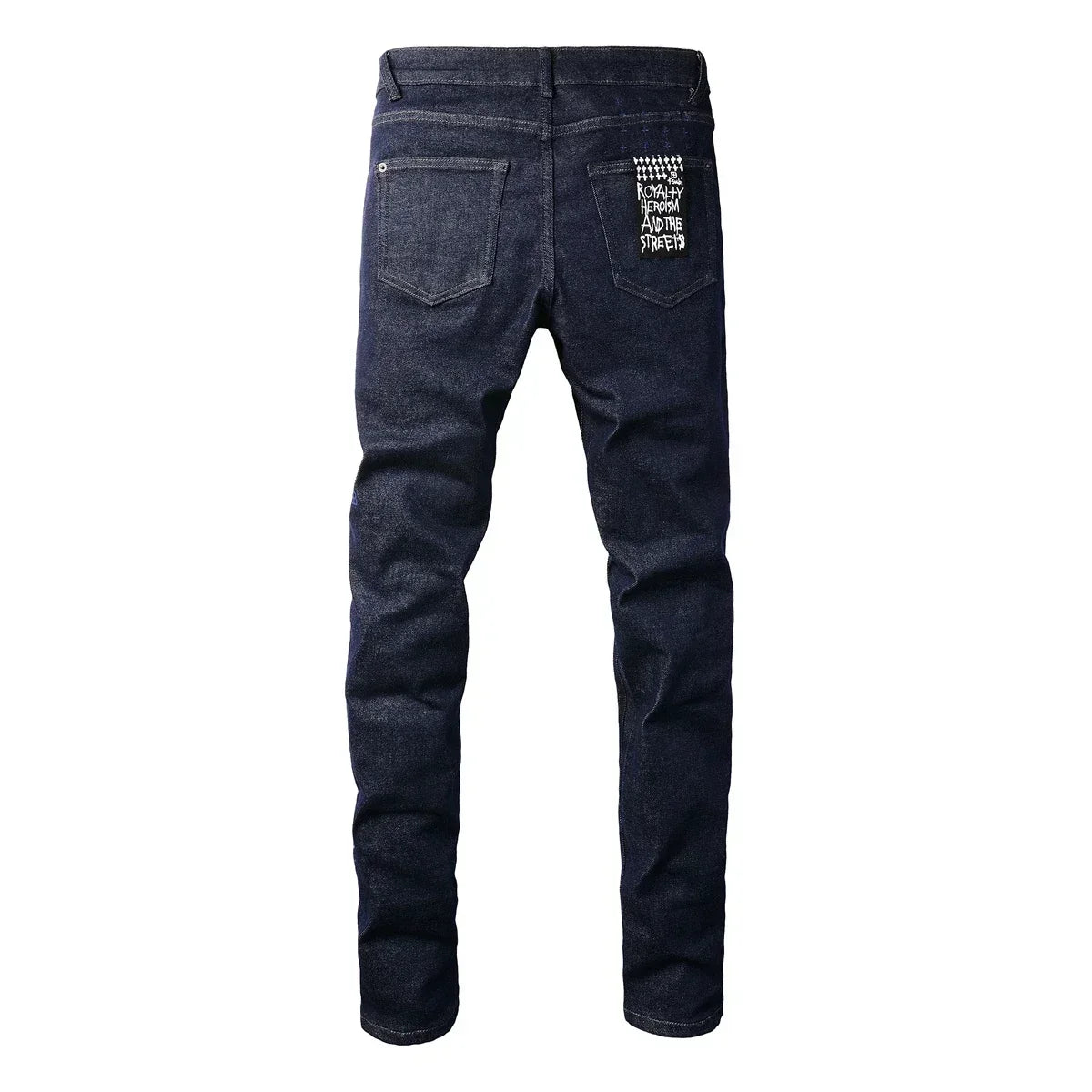 American High Street KSUBI Cross Jeans Men Trendy Trend High Quality Low Rise Stretch Skinny  Pleated Ripped Jeans