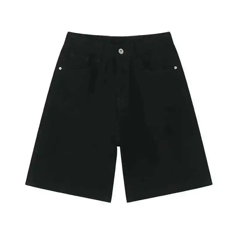 IEFB Summer Casual Men's Denim Shorts Loose Mid High Waist Fashion Knee Lenght Denim Pants Vintage Male New Chic Jeans 9A8588