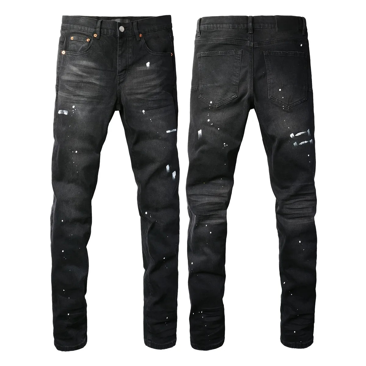 Men Jeans Fashion Americans High street Retro wash multiple styles graffiti print Low Rise Hole Patch Elastic Skinny Jeans pants